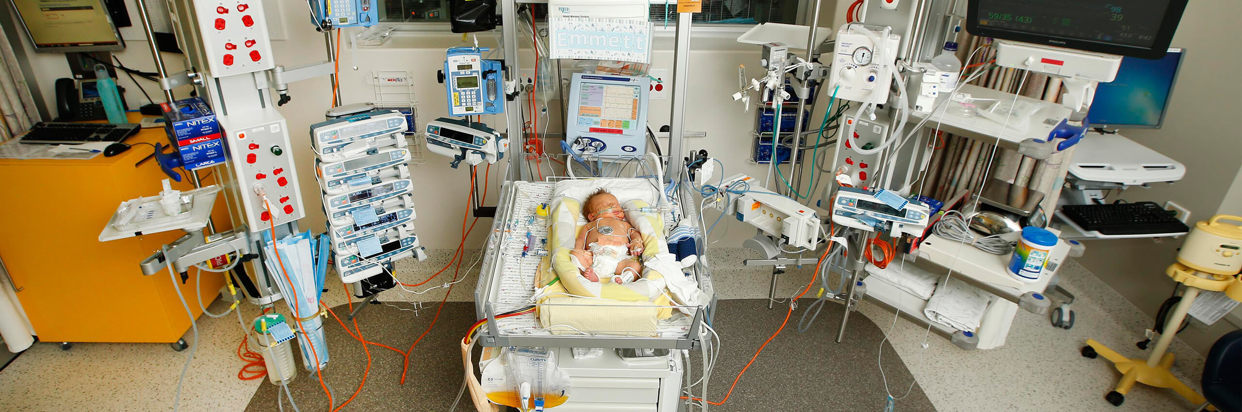 Emmett in ICU