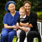 Rch clinician Susan with patient jordan and mum