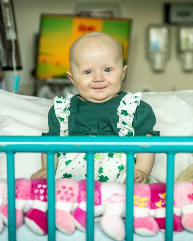 Feisty Fiadh has been the epitome of courage at the Royal Children’s Hospital.

But, this week, as Fiadh turned one 🎂, the latest rounds of chemotherapy to treat her acute myeloid leukaemia sapped every ounce of her strength.

Read more about Fiadh and her story via the link in our bio 💜